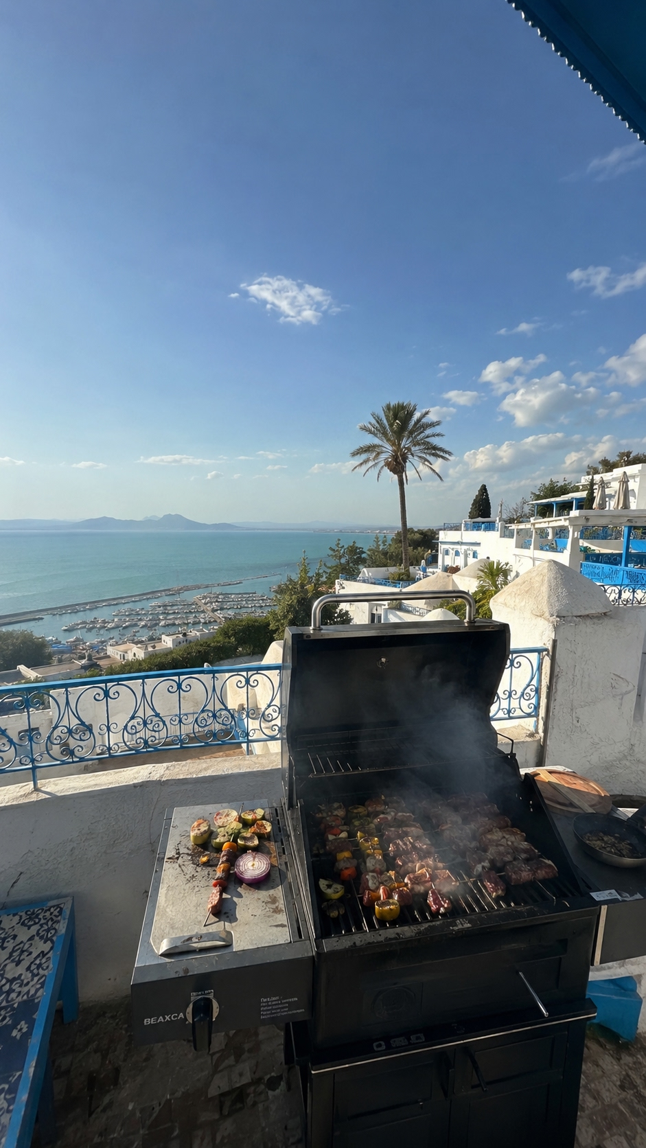 Barbecue vue mer